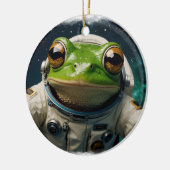 Décoration En Céramique Grenouille verte dans l'espace (Gauche)