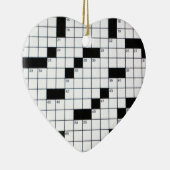 Décoration En Céramique Grille classique de mots croisé (Droite)