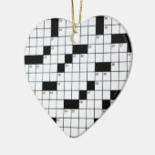 Décoration En Céramique Grille classique de mots croisé (Gauche)