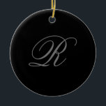 Décoration En Céramique Gris noir minimaliste Ajouter Monogramme initial<br><div class="desc">Ceux qui le verront diront ce qu'est un design simple et ne seront pas en mesure d'ôter les yeux de ceci. C'est un design très élégant, très esthétique et très simple, parfait. Avec une telle simplicité, vous refléterez immédiatement ce que vous avez une personnalité fine et la sensibilité dans votre...</div>