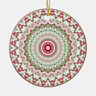 Décoration En Céramique Groovy Funky Tie Dye Noël Boho Hippie Mandala