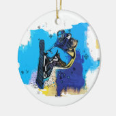 Décoration En Céramique Gros Coups ! - Snowboard Fool (Gauche)