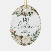 Décoration En Céramique Grossesse d'hiver Noël Floral (Droite)