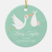 Décoration En Céramique Grossesse neuronale Faire-part bébé garçon (Devant)