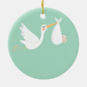 Décoration En Céramique Grossesse neuronale Faire-part bébé garçon (Dos)