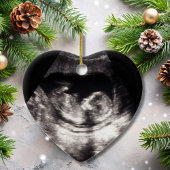 Décoration En Céramique Grossesse Ultrasound Bébé Photo Aviation personnal