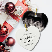 Décoration En Céramique Grossesse Ultrasound Bébé Photo spécial Arrivée