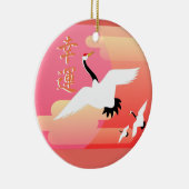 Décoration En Céramique Grues de bonne chance (Droite)