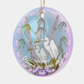 Décoration En Céramique Grues en bambou (Gauche)