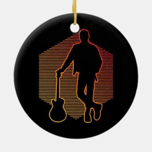 Décoration En Céramique Guitare, guitare électrique (Dos)