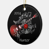 Décoration En Céramique Guitare rock 🎸- Rouge (Gauche)