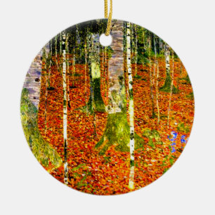 Décoration En Céramique Gustav Klimt Birch Trees