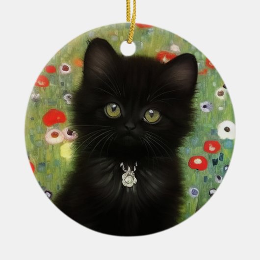 Décoration En Céramique Gustav Klimt Kitten (Devant)