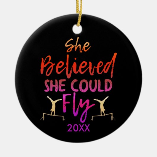 Décoration En Céramique Gymnastique Barres Inégales - Croyait Qu'Elle Pour (Devant)