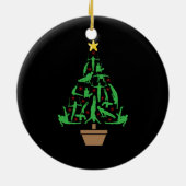 Décoration En Céramique Gymnastique masculine Arbre de Noël (Dos)