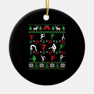Décoration En Céramique Gymnastique Noël Gymnaste Cadeau
