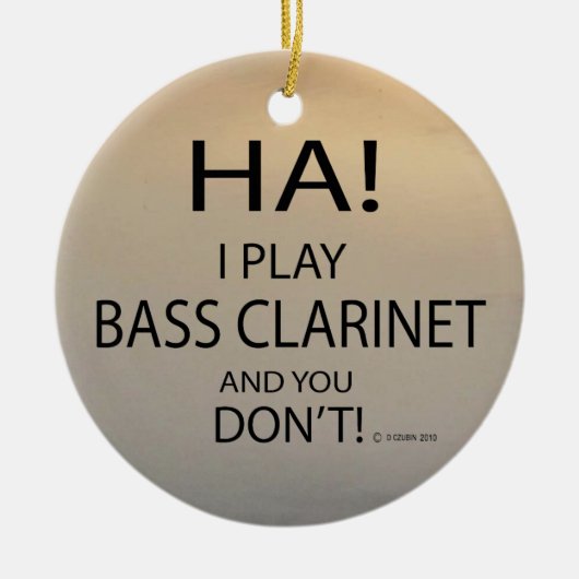 Décoration En Céramique Ha Bass Clarinet (Devant)