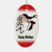 Décoration En Céramique Hackin Père Noël Drôle Cartoon (Droite)