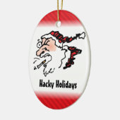 Décoration En Céramique Hackin Père Noël Drôle Cartoon (Gauche)