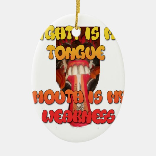 Décoration En Céramique Hakuna Matata HAkuna Matata Big Mouth. (Devant)