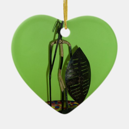 Décoration En Céramique Hakuna Matata Kenya Maasai.JPG (Devant)