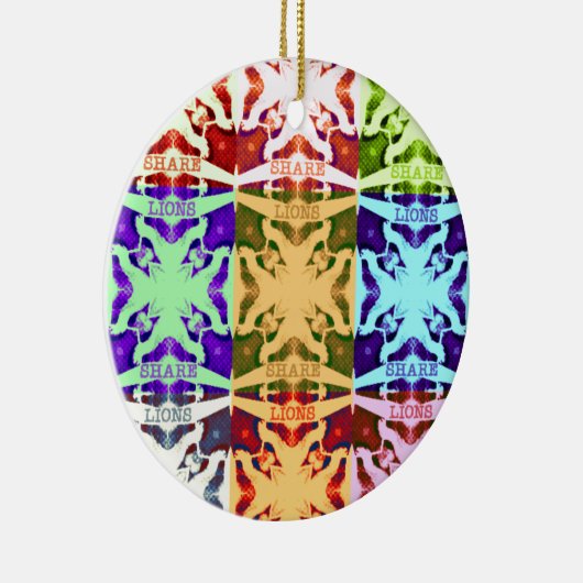 Décoration En Céramique Hakuna Matata lions cadeau (Droite)