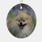 Décoration En Céramique Halètement de Pomeranian (Gauche)