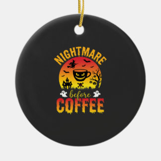 Décoration En Céramique Halloween Coffee Nightmare Before Coffee Spooky Ve