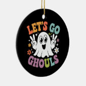 Décoration En Céramique Halloween Go Ghouls Ghost Retro Costume (Droite)