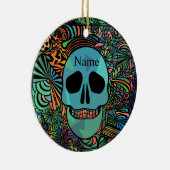 Décoration En Céramique Halloween Hippie Skull Thunder_cove (Droite)