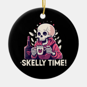 Décoration En Céramique halloween mais c'est l'heure de skelly