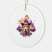 Décoration En Céramique Halloween rose chien 2 (Gauche)