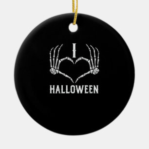 Décoration En Céramique Halloween Squelette Mains Coeur mignonne Femmes Fi