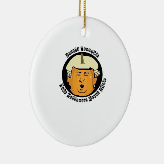 Décoration En Céramique Halloween Trumpkin Citrouille classique (Droite)