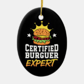 Décoration En Céramique Hamburger expert hamburger dessiné à la main (Devant)