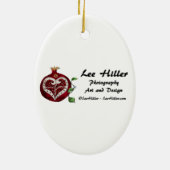 Décoration En Céramique Hamsa Rouge Oiseau Cœur Grenade Rubis (Dos)