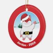 Décoration En Céramique Hamster de Noël (Gauche)