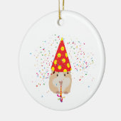 Décoration En Céramique Hamster Partying - Animals Having a Party (Gauche)