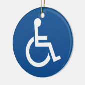 Décoration En Céramique Handicapé (Gauche)