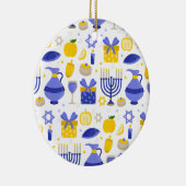 Décoration En Céramique hanoukka dreidel menorah (Droite)