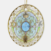 Décoration En Céramique Hanukkah Sanctuary Window Ceramic Ornament (Gauche)