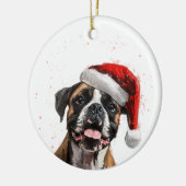 Décoration En Céramique Happy Boxer Dog Christmas Personalized (Gauche)