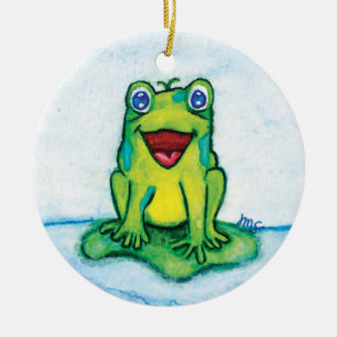 Décoration En Céramique Happy Frog