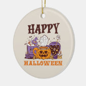Décoration En Céramique Happy Halloween café brasse (Gauche)