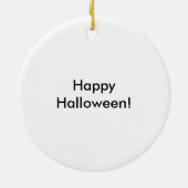 Décoration En Céramique Happy Halloween Kittens d'automne sur Citrouille,  (Dos)