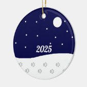 Décoration En Céramique Happy hiver rural (Gauche)