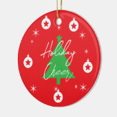 Décoration En Céramique Happy Holidays Merry Christmas New Year (Gauche)