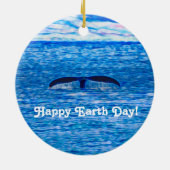 Décoration En Céramique Happy Jour des terres Whale Tail Blue Ocean (Dos)