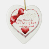 Décoration En Céramique Happy Valentine Love design Poster (Droite)