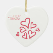 Décoration En Céramique Happy Valentine Love design Poster (Dos)